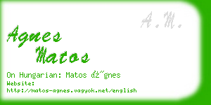 agnes matos business card